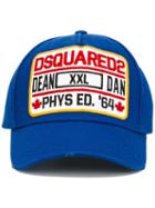 Dsquared2 Phys Ed Baseball Cap, Men's, Blue, Cotton