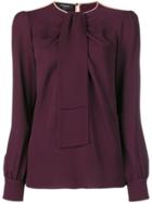 Rochas Tie Blouse - Red