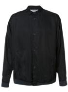 Robert Geller 'the Cupro' Shirt Jacket, Men's, Size: 52, Black, Cupro/tencel