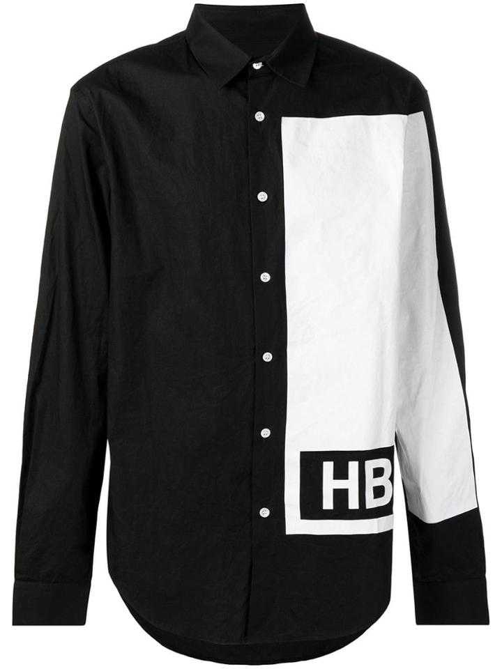 Hood By Air Contrast Long-sleeve Shirt - Black