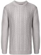 Loveless Cable-knit Jumper - Grey