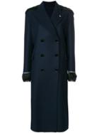Ermanno Scervino Beaded Double-breasted Coat - Blue