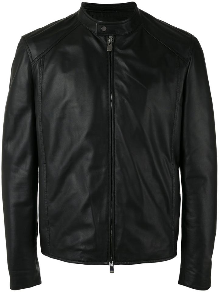 Drome Zip Up Jacket, Men's, Size: Large, Black, Leather/acetate/viscose