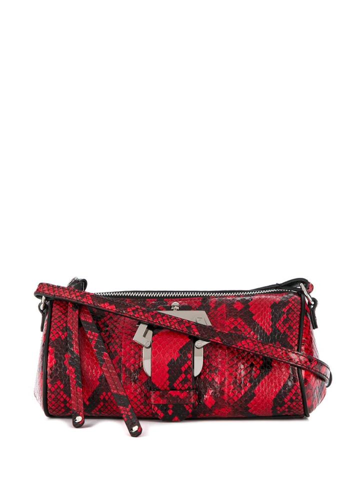 Paula Cademartori Barù Savage Snakeskin Crossbody Bag - Red