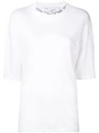 Iro Embroidered Neck T-shirt - White