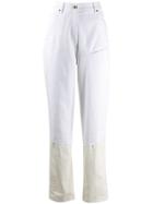 Jacquemus Layered High Waist Jeans - White