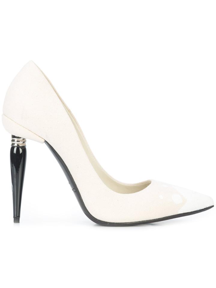 Oscar De La Renta Mariacarla Pointed Pumps - Nude & Neutrals