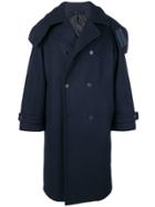 Stella Mccartney Oversized Hooded Coat - Blue