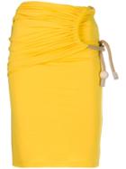 Ports 1961 Short Asymmetric Skirt - Yellow