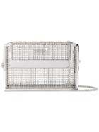 The Cartel - Cage Shoulder Bag - Women - Aluminium - One Size, Grey, Aluminium