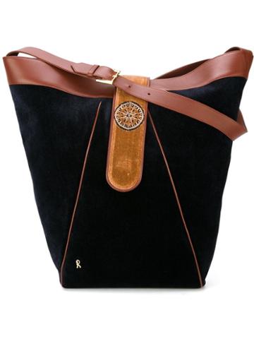 Roberta Di Camerino Vintage Velvet Bucket Shoulder Bag, Women's, Black