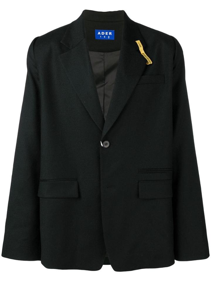 Ader Error Oversized Single Breasted Blazer - Black