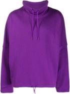 Martine Rose High-neck Oversized Sweatshirt - Purple
