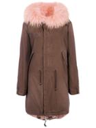 Mr & Mrs Italy Trimmed Hood Mid Parka - Brown