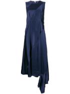 Loewe Asymmetric Panelled Dress - Blue