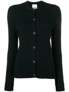 Barrie Crew Neck Cardigan - Black