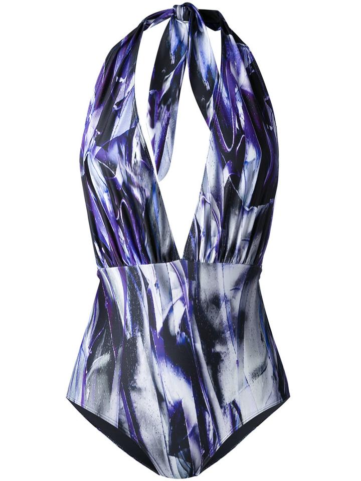 Mona - Marilyn Swimsuit - Women - Polyester/spandex/elastane - M, Pink/purple, Polyester/spandex/elastane