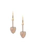 Irene Neuwirth 18kt White And Yellow Gold Heart Opal And Diamond Drop