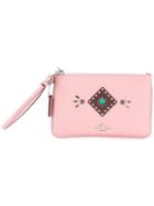 Coach Western Rivets Small Wristlet Clutch, Women's, Pink/purple, Leather