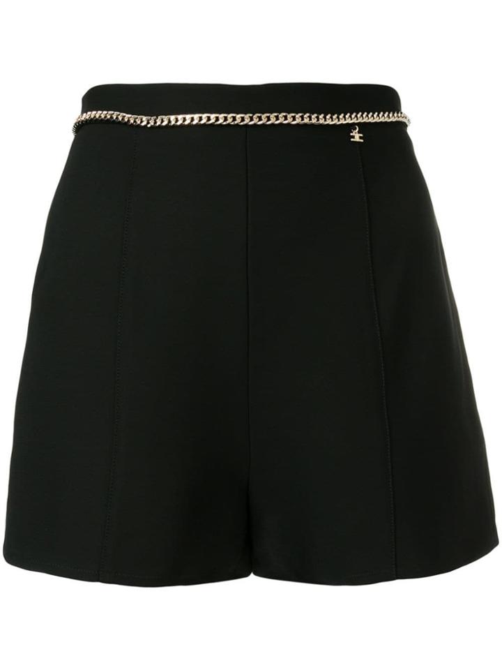 Elisabetta Franchi Tailored Chain Trim Shorts - Black