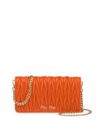 Miu Miu Matelassé Mini Bag - Orange