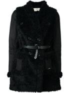 Urbancode Faux Shearling Belted Coat
