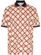 Gucci Belt Logo Print Polo Shirt - Neutrals