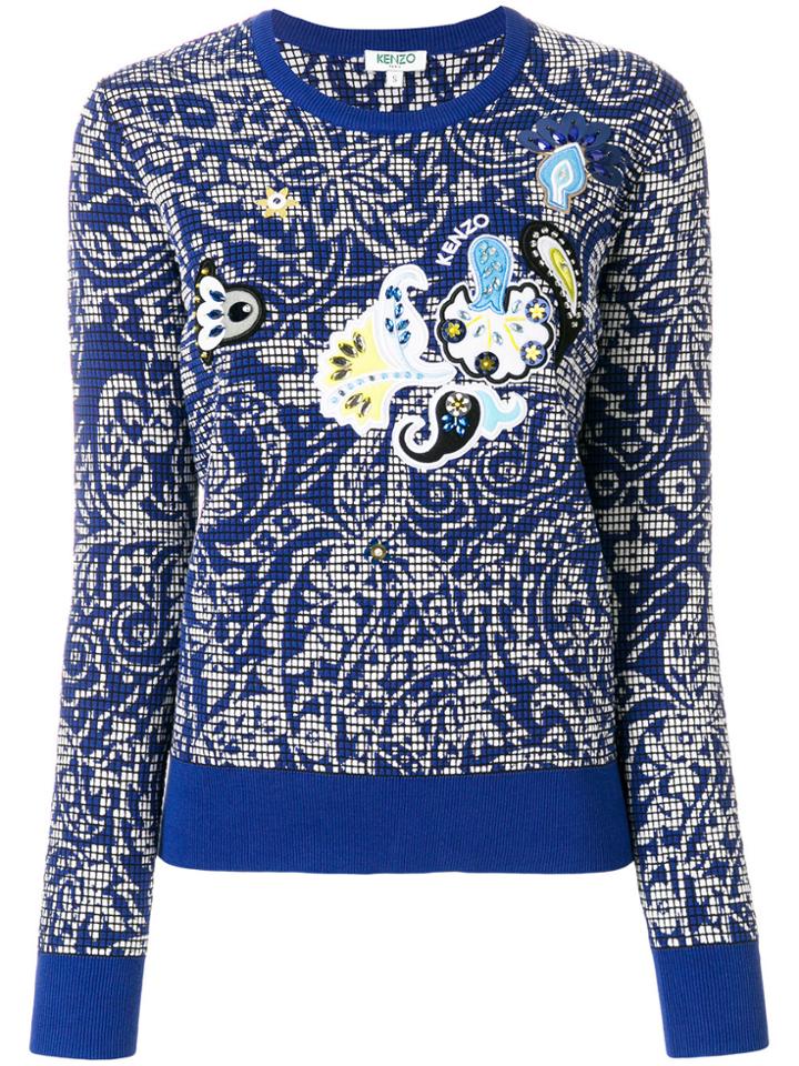 Kenzo Printed Sweater - Blue