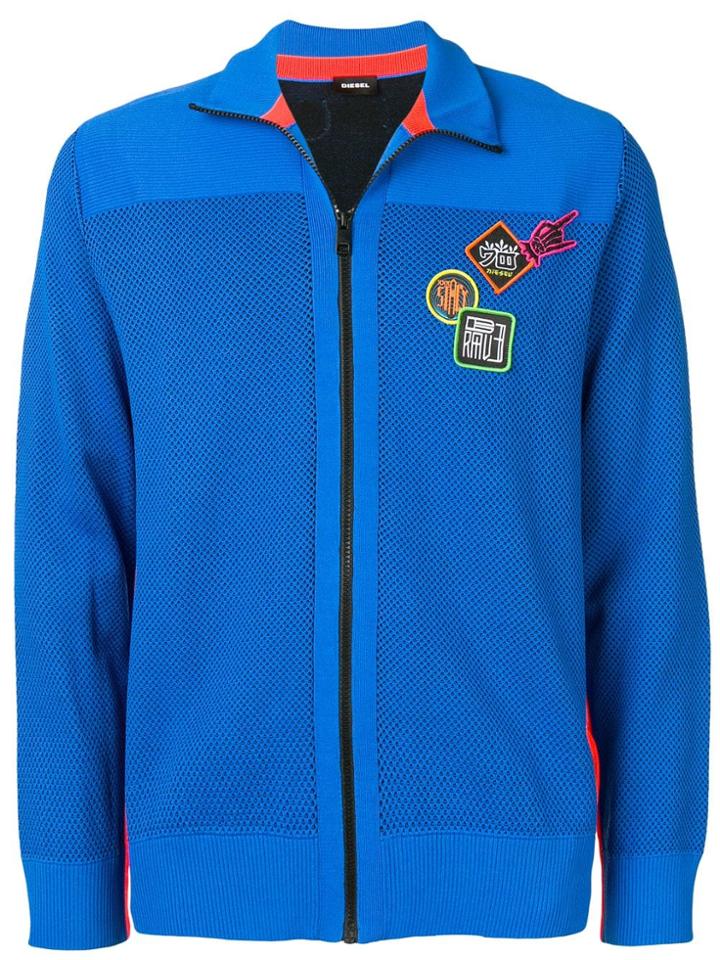 Diesel Lightweight Zipped Jacket - Blue