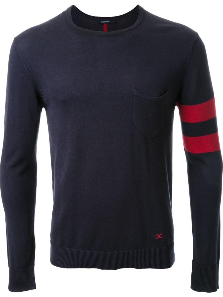 Guild Prime Stripe Detail Jumper, Men's, Size: 1, Blue, Cotton/modal