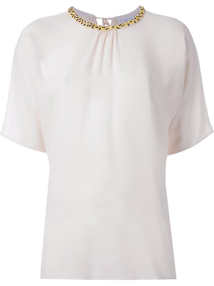 Megan Park 'astra Georgette' Top, Women's, Size: 14, Nude/neutrals, Silk