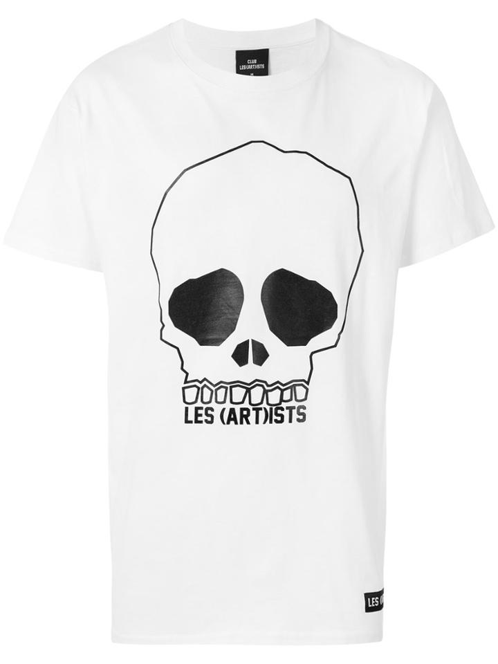 Les (art)ists Printed Skull T-shirt - White