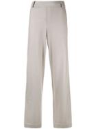 Vince Wide-leg Trousers - Brown