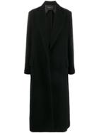 Erika Cavallini Oversized Open-front Coat - Black