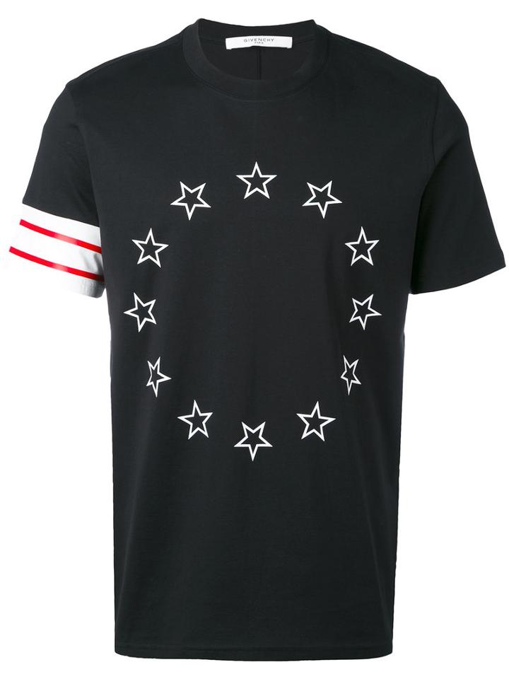 Givenchy - Star Embroidered T-shirt - Men - Cotton - M, Black, Cotton