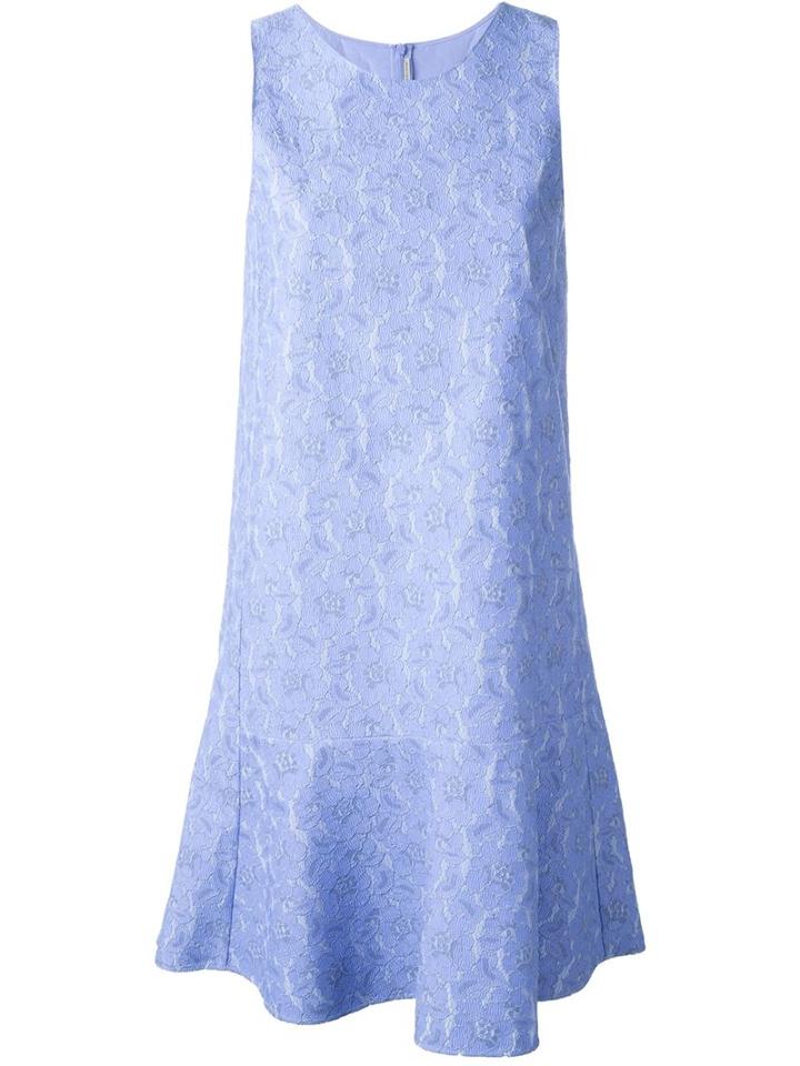Ermanno Scervino Lace Jacquard Dress, Women's, Size: 42, Blue, Polyamide/viscose/silk