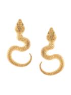 Natia X Lako Big Snake Earrings - Gold