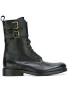 Cotélac Buckled Detail Lace-up Boots
