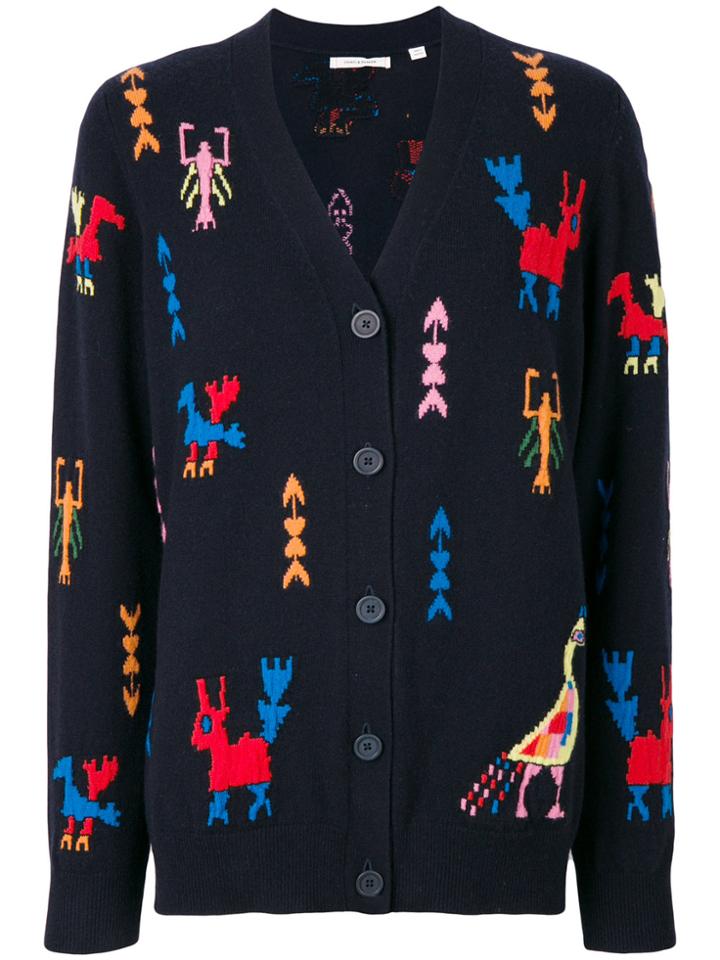 Chinti & Parker Aztec Cardigan - Black