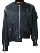 99% Is Asymmetric Bomber Jacket, Men's, Size: 2, Black, Nylon