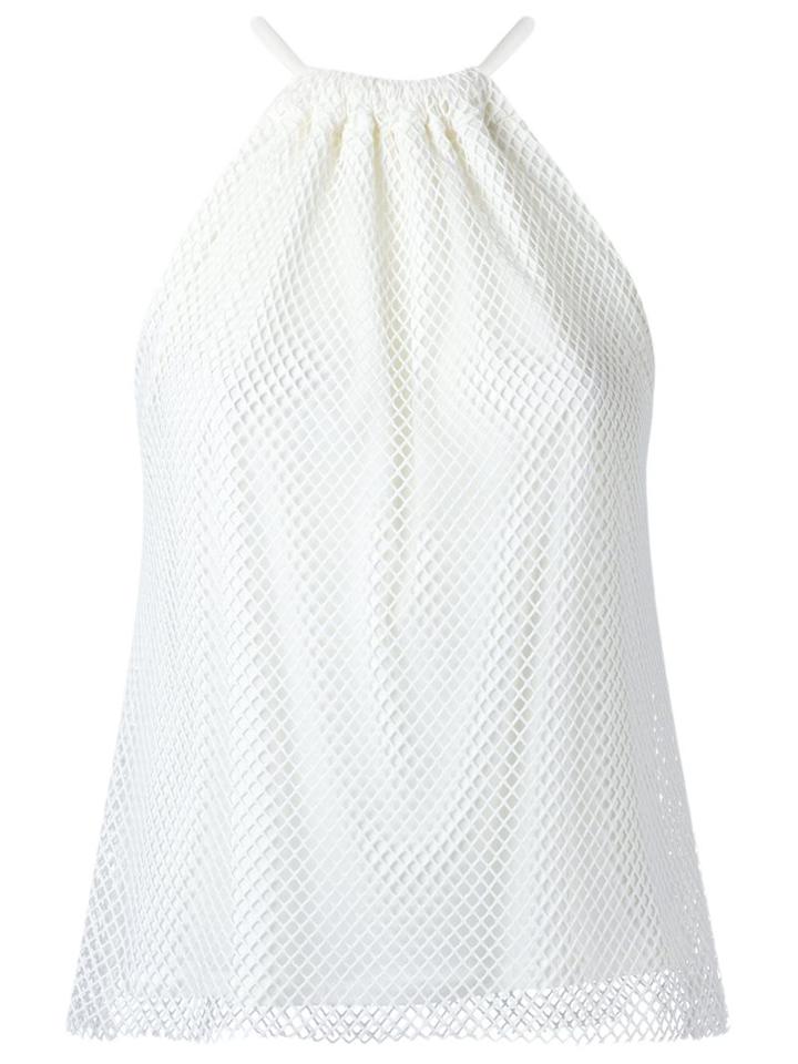 Egrey Textured Blouse, Women's, Size: 40, White, Cotton/spandex/elastane