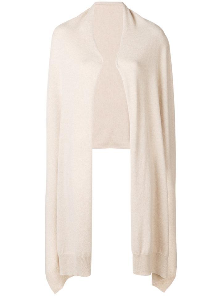 Agnona Asymmetric Cardigan - Nude & Neutrals