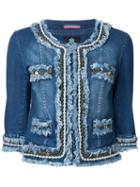 Guild Prime Cropped Denim Jacket, Women's, Size: 36, Blue, Cotton/polyurethane
