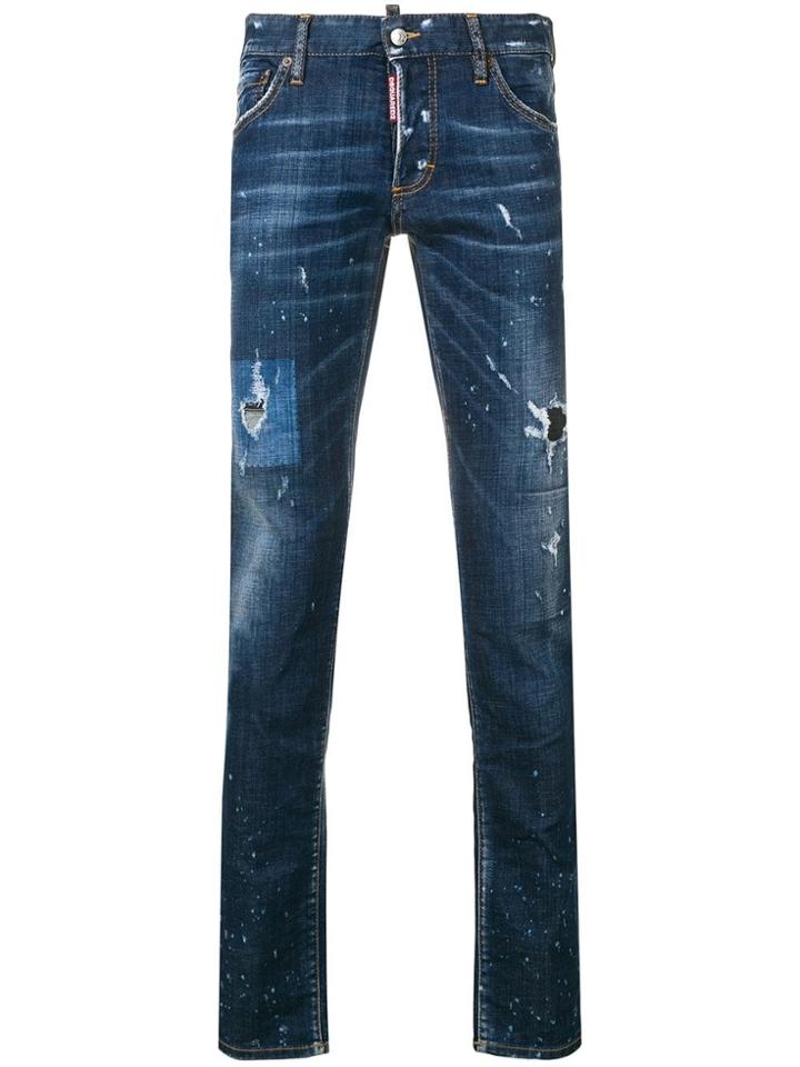Dsquared2 Washed Skinny Jeans - Blue