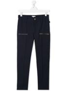 Chloé Kids Teen Zip-detail Fitted Trousers - Blue