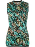 M Missoni Animal-print Metallic Top - Green