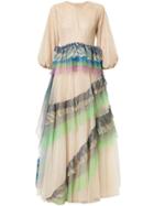 Sandra Mansour Sequinned Evening Gown - Multicolour