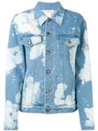 Melampo - Distressed Denim Jacket - Women - Cotton/nylon/polyester/spandex/elastane - 40, Women's, Blue, Cotton/nylon/polyester/spandex/elastane
