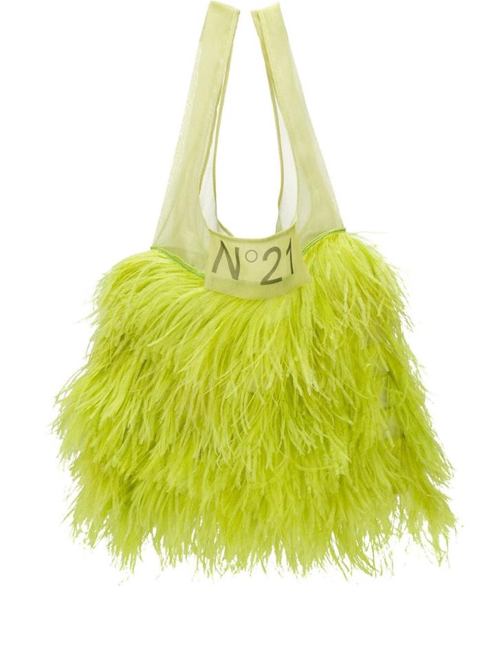 Nº21 Embellished Logo Tote - Green