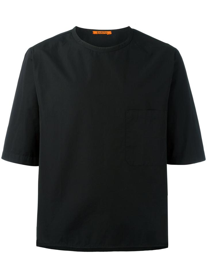 Barena Chest Pocket Boxy T-shirt, Men's, Size: 48, Black, Cotton